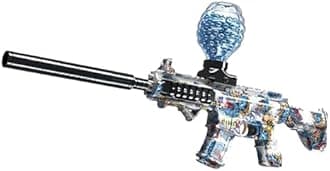 Camin Gel Blaster Gun | Automatic Ball Shooter | Safe & Non-Toxic | Fun Outdoor Toy for Adults | Electric Operated | Ideal Birthday & Return Gift (M16A2, 20K Gel Balls)