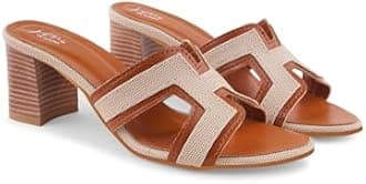 JM LOOKS Women’s Open-Toe Block Heel Sandals Stylish Design with Comfortable Cushioned Sole