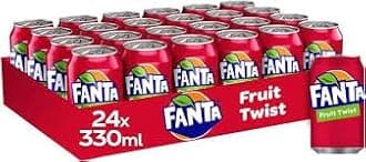 Fanta Soft Drink Cans (24 x 330ml Cans, Fruit Twist)
