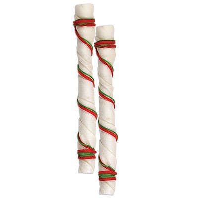 Holiday Rawhide Twisted Sticks
