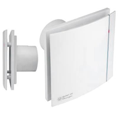 EnviroventSilent Design Extractor Fan 4" Shutter & Adjustable Timer And Adjustable Humidity Sensor