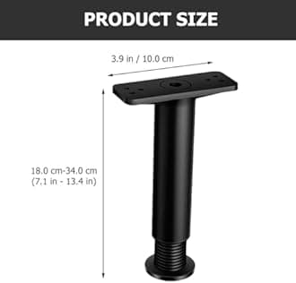 Veemoon 4pcs Adjustable Bed Support Leg, Sofa Support Frame Retractable Plastic Furniture Legs Heavy Duty Bed King Size Bed Slat Support Legs for Bed Sofa Cabinets Furniture (18-34CM)