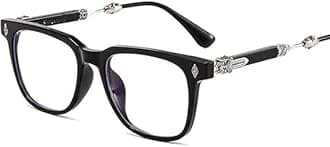 Classic Black Thick Square Frame Clear Lens Glasses for Women Men Non Prescription Eyeglasses, Anti-Dust Lens