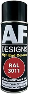 Alex Flittner Designs Rust Protection Paint 4-in-1 RAL 3011 Brown Red Metal Protective Paint Spray Rust Protection Paint Spray Can