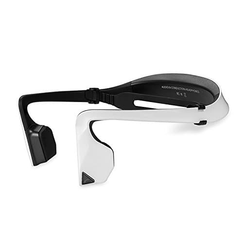 Bone Conduction Wireless Stereo Bluetooth Headphones （White)