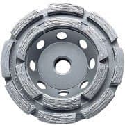 5 E-CUP DBL TH 5-Inch Double Row Diamond Cup Wheel