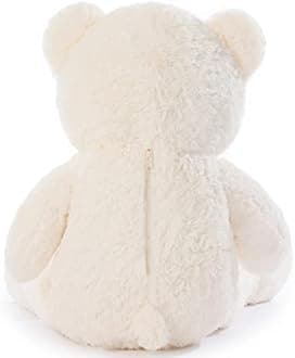 Poutmac Big Teddy Bear 4Ft Giant White Soft Stuffed Animals Cute Plush Toy for Girlfriend Women Kids for Valentine's Christmas Birthday
