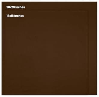 Utopia Kitchen Brown Cloth Napkins [12 Pack, 18x18 Inch] Absorbent Cotton Blend Washable and Reusable for Dinner, Restaurant, Lunch, Wedding and Hotel