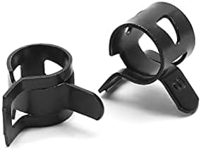 Kyuionty 50Pcs Spring Band Hose Clamps, 5/16" 8mm, Black, Fit 8.5-9.2mm OD