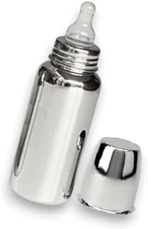 Stainless Steel Baby Feeding Bottle for Kids/Steel Feeding Bottle for Milk and Baby Drinks Zero Percent Plastic No Leakage (240 ML Bottle)