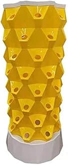 Hydroponics Tower, Garden Tower Aeroponics Growing Kit Aquaponics Grow System for Herbs, Fruits and Vegetables with Hydrating Pump, Timer, Adapter, Seeding Bed & Net Pots