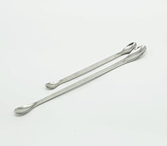 Stainless Steel Micro Scoop Reagent Lab Sampling Spoon Lab Spatulas Scoop Bar Spoon Medical Pharmacy Mini Micro Spoon Scoop 2Pcs for 22cm 2 Pcs for 16cm