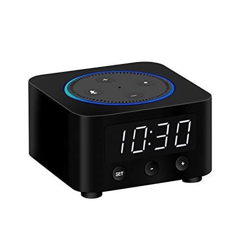 Clock Stand for Amazon Echo Dot (only fits with The Previous Generation of Echo Dot - Echo Dot 2nd Gen) - Black