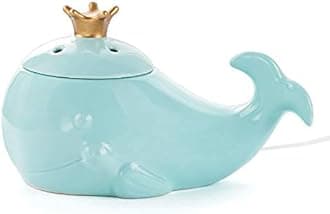 STAR MOONElectric Wax Melt Warmer, Candle Melter Burner for Scented Wax, Scentsy Wax Cubes, Ceramic No Flame No Smoke No Soot-Blue Whale