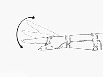 Static cockup splint palm support, Static support elbow support Hand Support For (Large Left Hand)