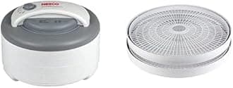 Nesco FD-60 Snackmaster Express Food Dehydrator + Nesco LT-2SG Snackmaster Add-a-Tray, Set of 2