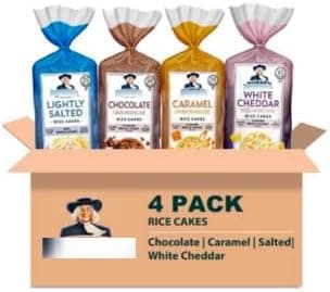 QuakeRice Cakes Variety Pack, 4 Pack