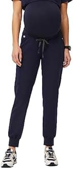 FIGS Zamora Jogger Maternity Scrub Pants for Women — Slim Fit, 5 Pockets, 4-Way Stretch, Anti-Wrinkle