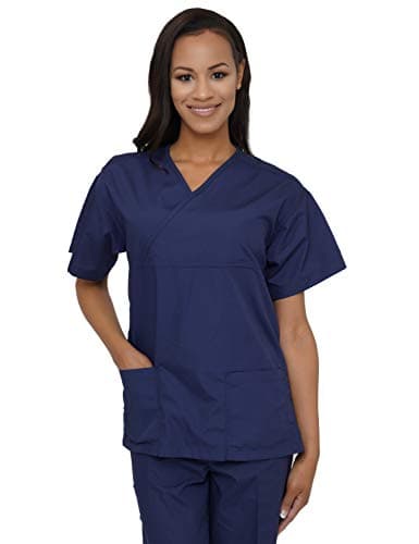 Lizzy-B Wrap Top, Navy, S