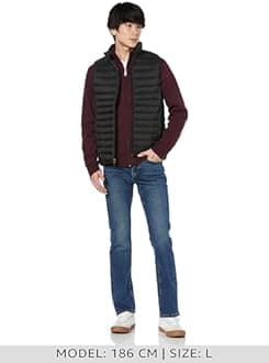 Amazon Essentials Men's Lightweight Packable Waterproof Puffer Vest