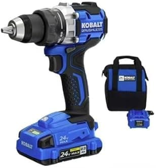 Kobalt 1/2-in 24-Volt Max-Volt Lithium Ion (Li-ion) Variable Speed Brushless Cordless Hammer Drill Bare Tool Only (Tool Only, Model #kdd524b-03)