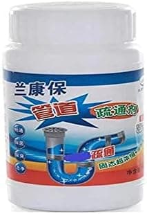 Generic Automatic Powder Toilet Cleaner Drain Blockage Cleaner Clog Block Remover for Regular Use in Drains, Pack of 1 (100g)