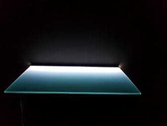 LED light Shelf with DRIVER Illuminated bar kitchen DVD Sky Box Glass shelf (30 X 250 CM)