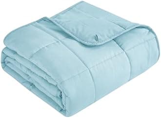Topcee Weighted Blanket for Adults (15 lbs, 48" x 72") Twin Size Soft Cooling Heavy Blanket Sleeping, Apply to 130-160 lbs Body, Thick Breathable Blanket with Glass Bead, Easy Care