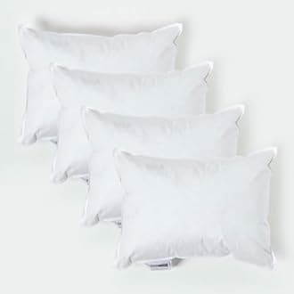 HOMESCAPES 4 Pack Luxury Duck Feather Cushion Inserts 30cm x 40cm (12 x 16”) Perfect Bounce Back and Down-Proof Cover Generously Filled Inner Pads Filler, Hypoallergenic RDS Certified Machine Washable