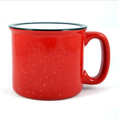 Ceramic Campfire Mug, 15oz (Red)