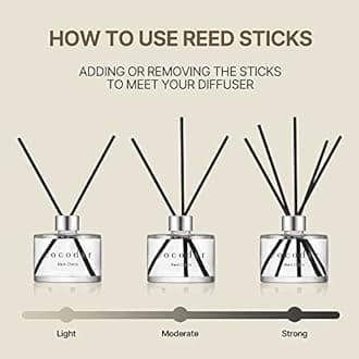 Cocodor Reed Diffuser, 6.8 oz (200 ml), Pure Cotton, Room Fragrance