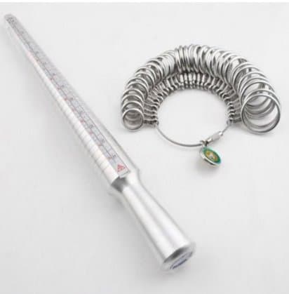 Ring Sizer Mandrel and Ring Sizer Tool Metal Ring Stick & Sizer Set