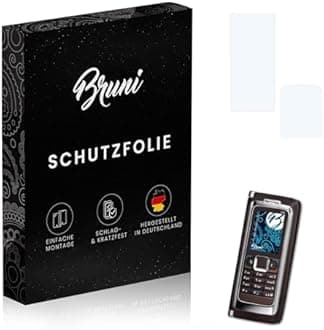 Bruni Screen Protector compatible with Nokia E90 Communicator Protector Film, crystal clear Protective Film (Set of 2)