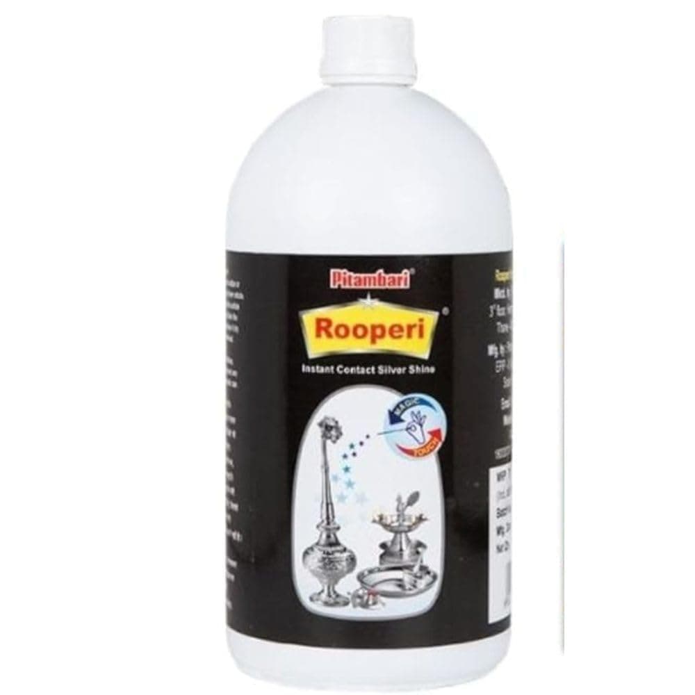 Rooperi Silver Shining Solution for Silver Vessels -1Ltr