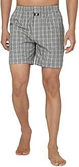 XYXX Men's Checkmate Relaxed Fit Cotton Boxer Shorts with Dual Pocket & No Marks Waistband (Pack of 2)