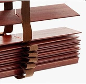 Blackout Venetian Blinds, Real Wood Blinds for Windows, Indoor and Outdoor Horizontal Blinds, 60/70/80/90/100/110cm Wood Venetian Shades,WxH-120x200cm/47 * 78.5in