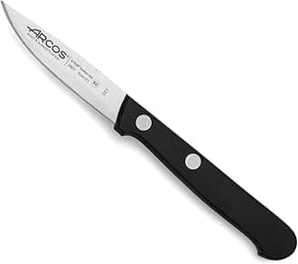 Arcos Paring Knife 3 Inch Stainless Steel. Kitchen Knife for Peeling Fruits and Vegetables. Ergonomic Polyoxymethylene Handle and 75mm Blade. Series Universal. Color Black