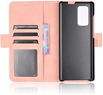 Case for LG Wing 5G Case Cover,Case for Case for LG LMF100TMK Wing 5G / LMF100VM1 LMF100EMW LMF100VMY LMF100N Case Flip Pu Leather Cover Pink