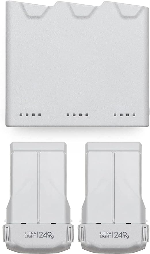 2 Pack Mini 3 Pro Batteries Plus Bundle with Charging Hub, 2 Pairs Propellers, Carrying Bag for DJI Mini 3 Pro, Original DJI Mini 3 Pro Fly More Kit Plus