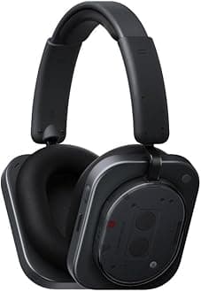 Headphone (1) Hybrid Active Noise Cancelling Headphones, Wireless Over-Ear Headphones with 6 Mics, 80Hrs Playtime, Hi-Res Audio, KEF-Tuned, Spatial Sound, Comfort Fit & Fast Charging Black