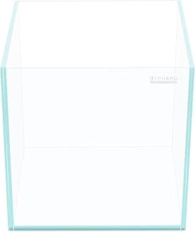 33 Gallon Cube Rimless Aquarium, Ultra Clear Low Iron Large Fish Tank, L19.7×W19.7×H19.7 Glass Thickness 8mm with EVA Foam Leveling Mat