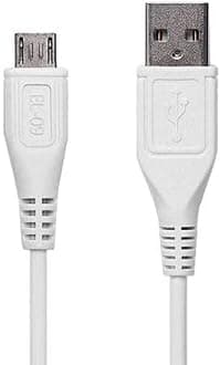 MYVN Fast Charging USB-A to Micro USB Cable (1m) | Compatible with Vivo & Android Smartphones -Only Cable (White)