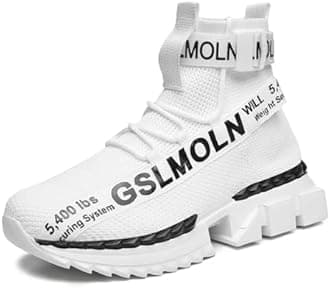 Jakcuz Women's Lace Up Walking Shoes Breathable Ultra Lightweight Sport Casual Ladies Girls Fashion Platform Sneakers