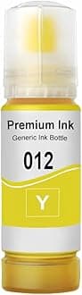 CANOFF 011 & 012 Refill Ink Bottle Compatible with Epson Model L8180 and L8160 Printer (Yellow)