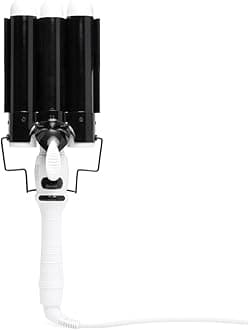 Wave Wand Hair Curling Iron Wand [32 mm], 1.25 Inch Ceramic Tourmaline Triple Extra Large Barrels + Long Lasting, Natural Looking Waves + Instant Heat Up for Fast Styling