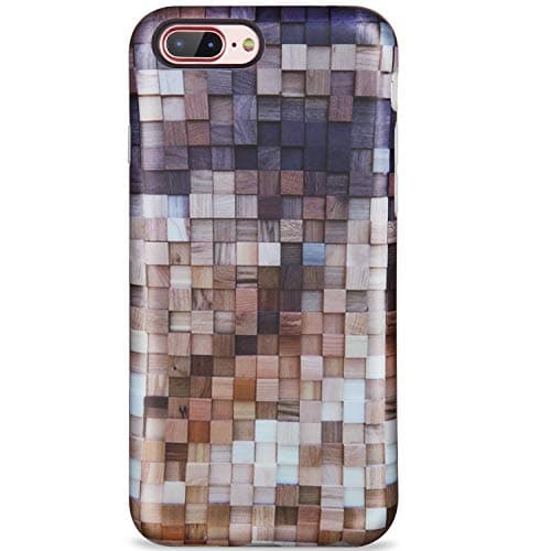 LUMARKE iPhone 7 Plus Case,iPhone 8 Plus Case,Slim-Fit Matte TPU Clear Bumper Flexible Rubber Silicone Thin Protective Phone Case Cover for iPhone 7 Plus 8 Plus (Mosaic-#47)