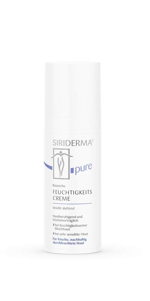 SIRIDERMAPure Basic Moisturising Cream 50 ml Slightly Scented Care for Sensitive Combination Skin Also Suitable for Rosacea / Couperose
