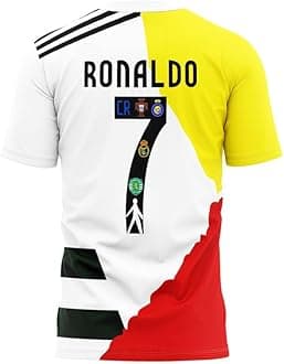 Ronaldo 7 Jersey for Boys and Mens 2025/26 (CR7 Fans Jersey Special Version)(Kids,Boys,Men)(15-16Years) Multicolour