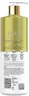 Olay Brightening Body Lotion for Women with Lightweight Vitamin C, Visibly Improves Skin, 17 fl oz (Pack of 4) - Packaging may vary