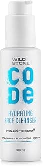 Wild Stone Code Hydrating Face Cleanser For Men | Anti Acne, Oil Control | Gentle Deep Pore Foaming Cleanser For Dry To Oily Skin | 100 Ml